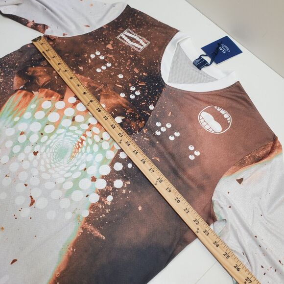 FLAN LABS Rocket Soccer Jersey Mens XL Graphics Breathable Lightweight NWT - Picture 10 of 11